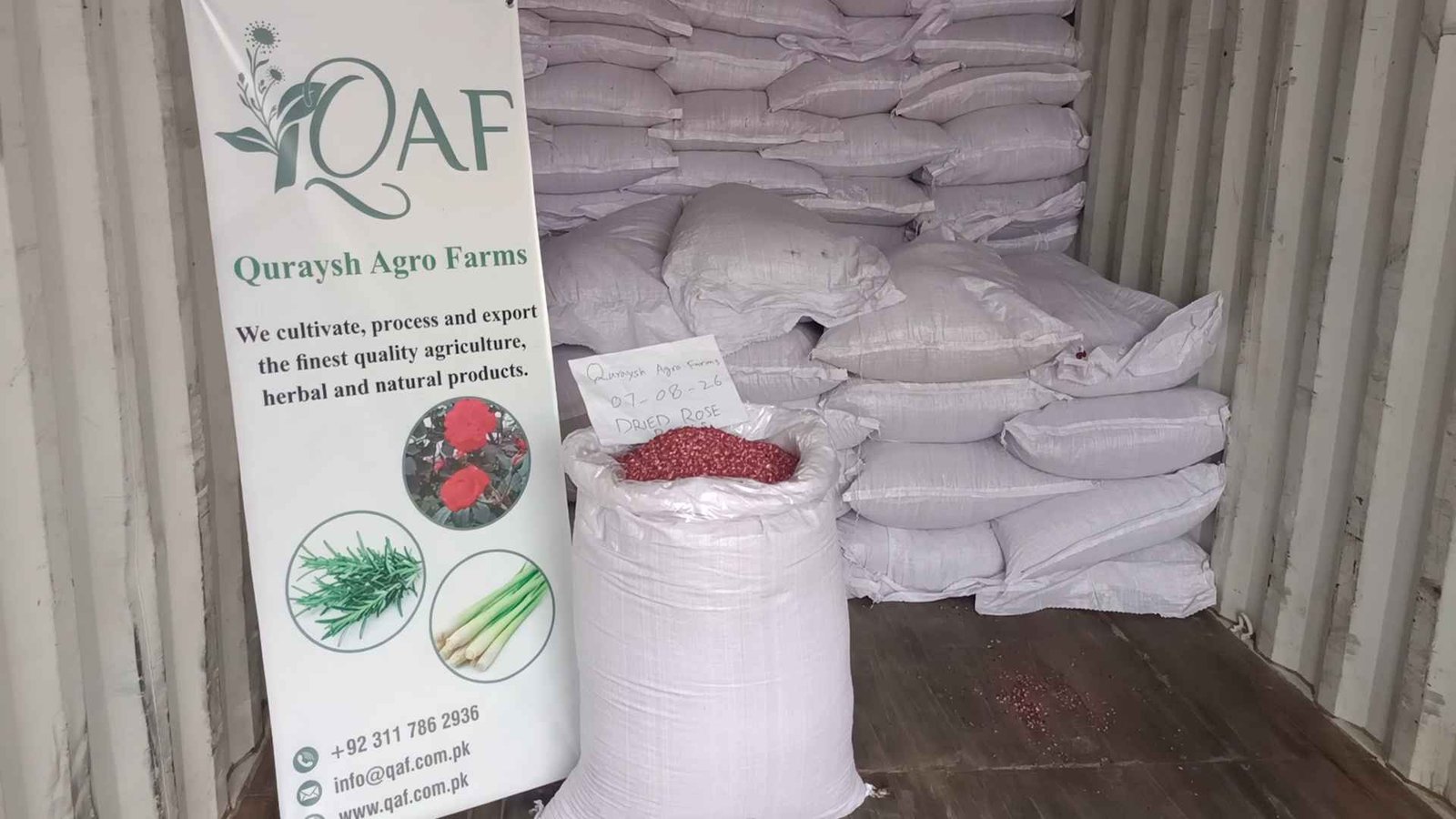 Quraysh Impex Successfully Dispatches Dried Rose Petals Shipment to China - Quraysh Impex News